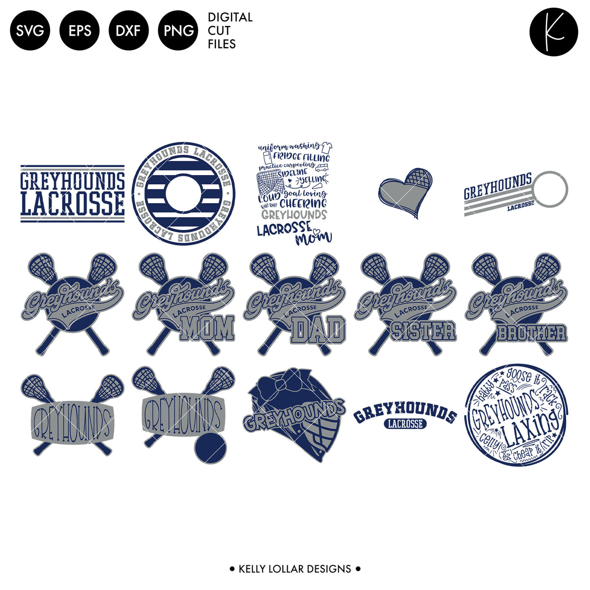 Greyhounds Everything Spirit Bundle | SVG DXF EPS PNG Cut Files