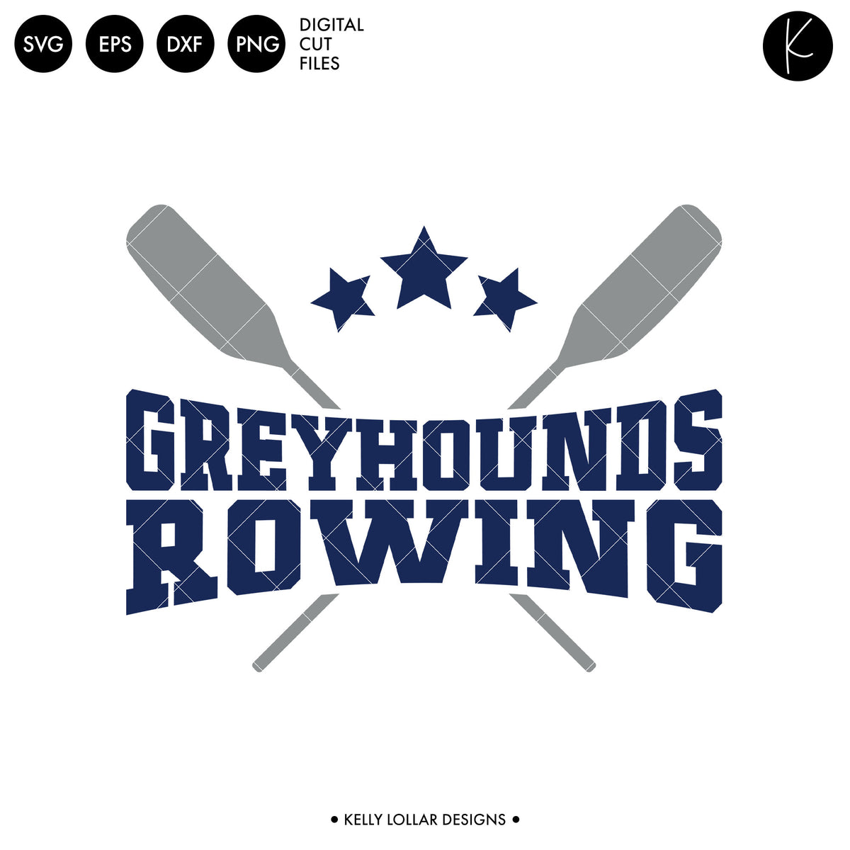 Greyhounds Rowing Crew Bundle | SVG DXF EPS PNG Cut Files