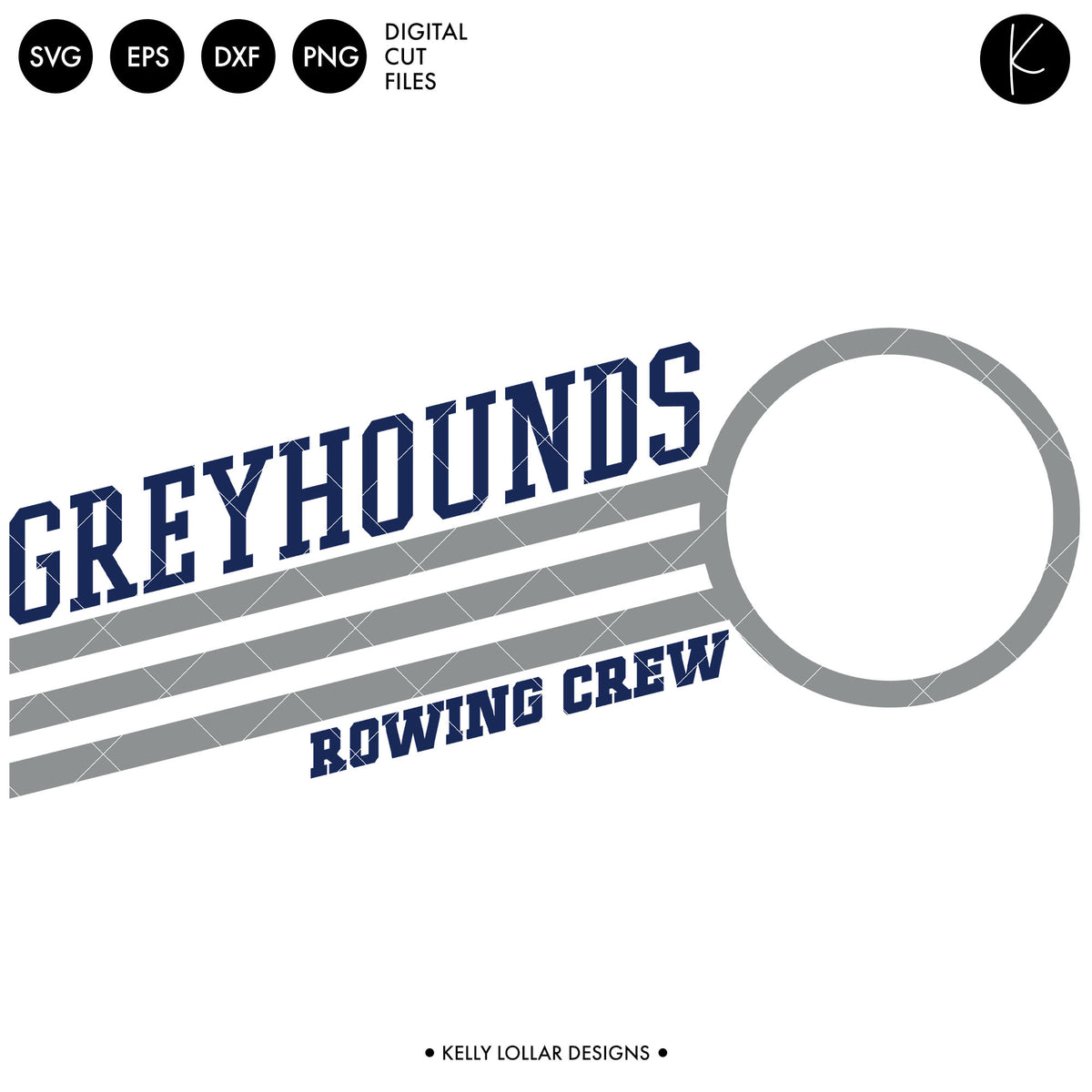 Greyhounds Rowing Crew Bundle | SVG DXF EPS PNG Cut Files