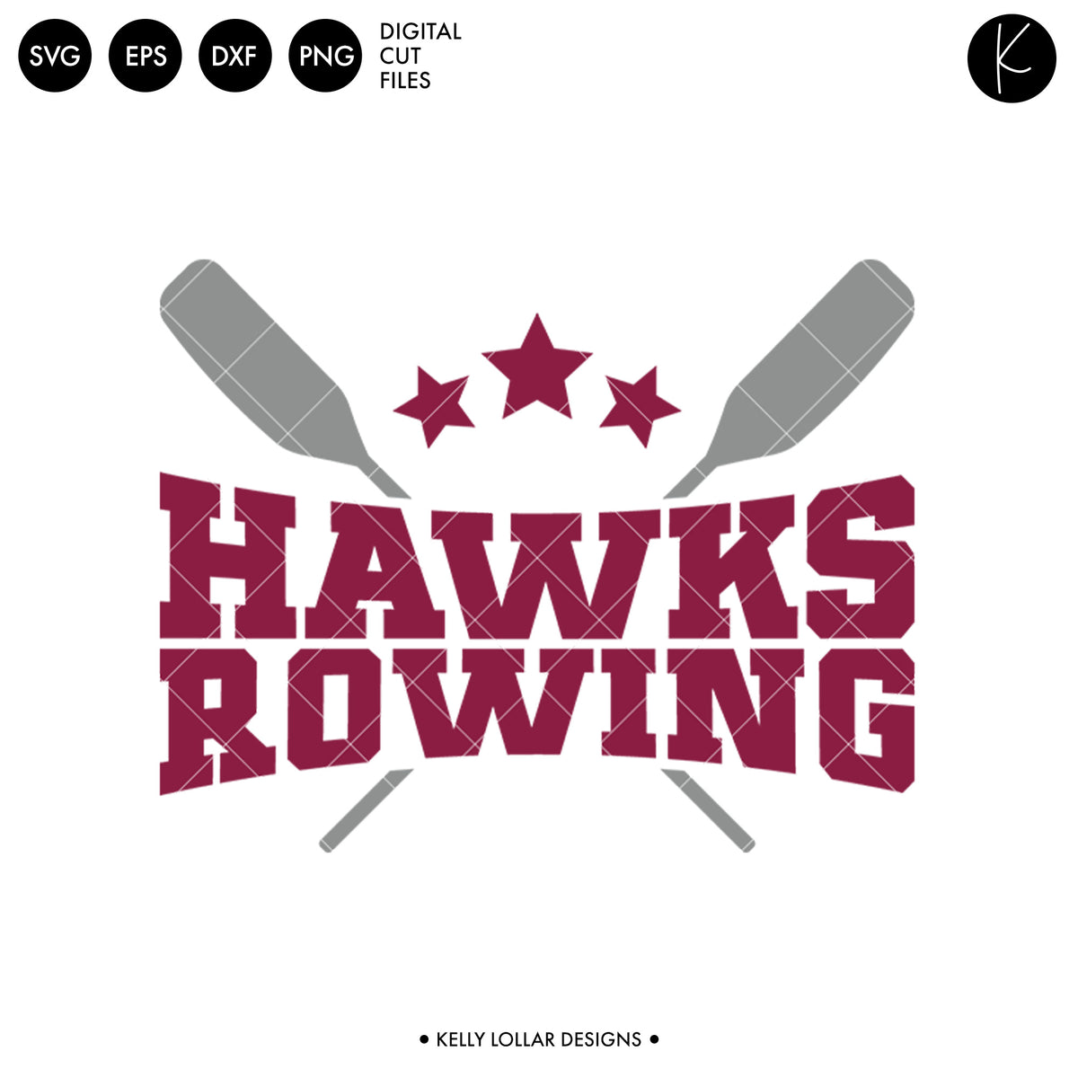 Hawks Rowing Crew Bundle | SVG DXF EPS PNG Cut Files