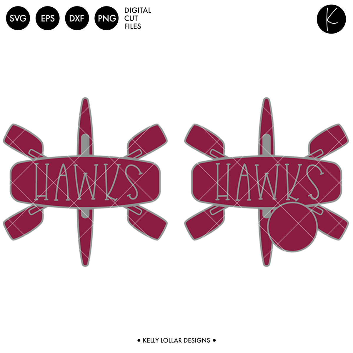 Hawks Rowing Crew Bundle | SVG DXF EPS PNG Cut Files