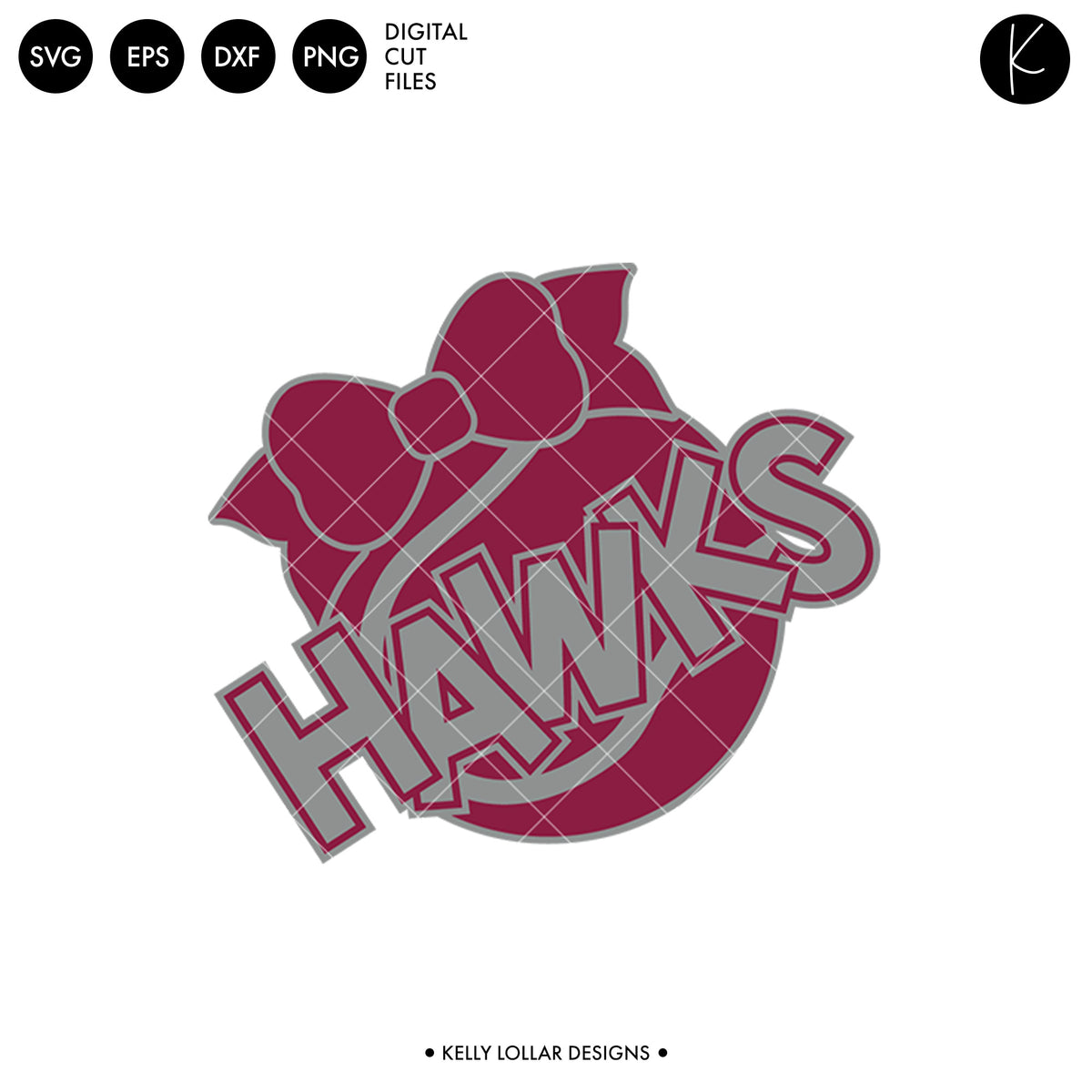 Hawks Tennis Bundle | SVG DXF EPS PNG Cut Files