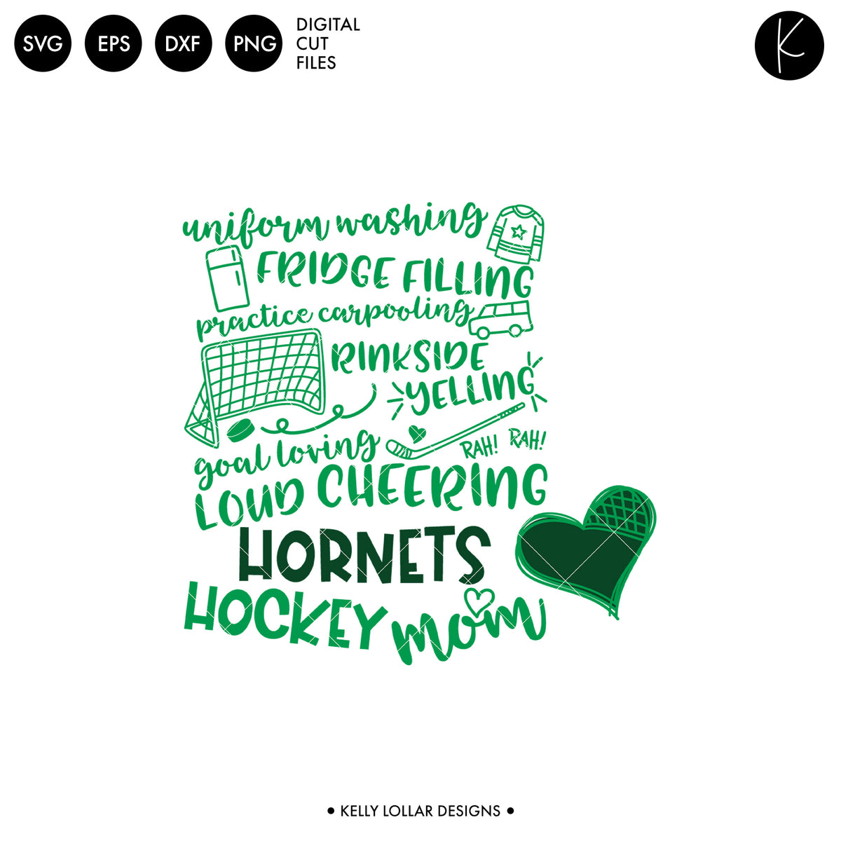 Hornets Hockey Bundle | SVG DXF EPS PNG Cut Files
