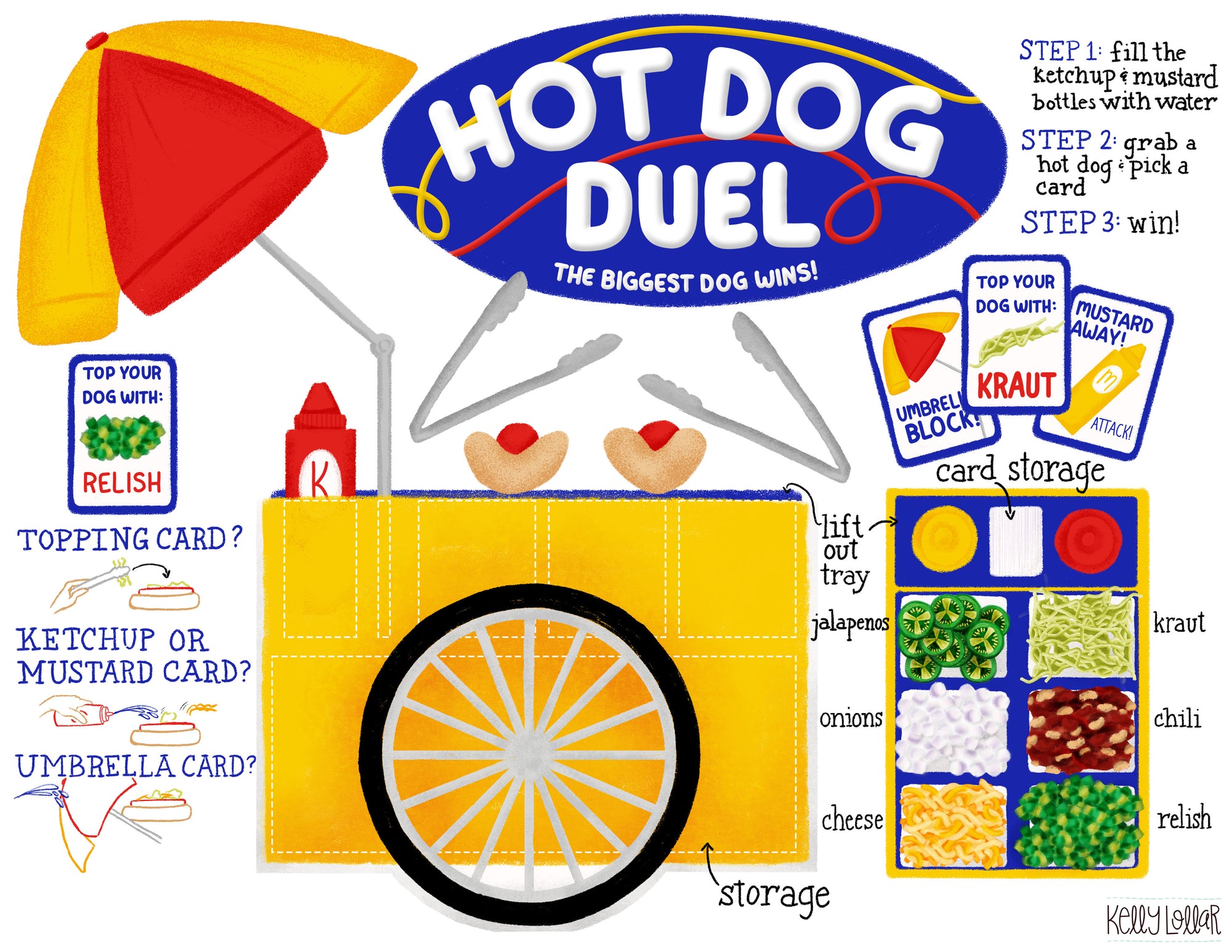 MATS My Toy Pitch Hot Dog Duel Stacking Game Concept by Kelly Lollar