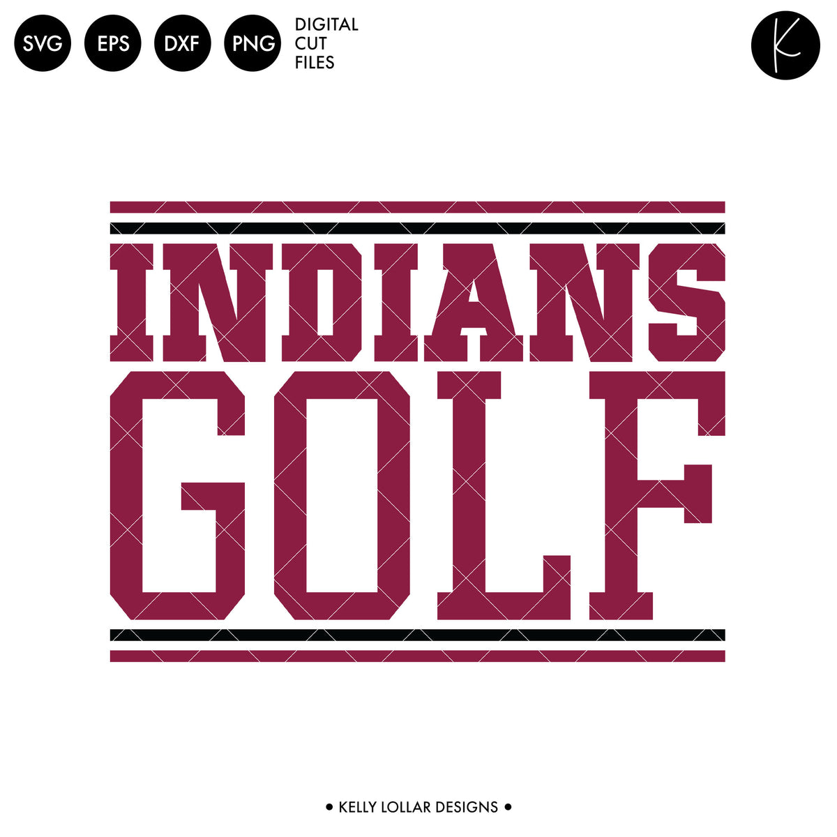 Indians Golf Bundle | SVG DXF EPS PNG Cut Files