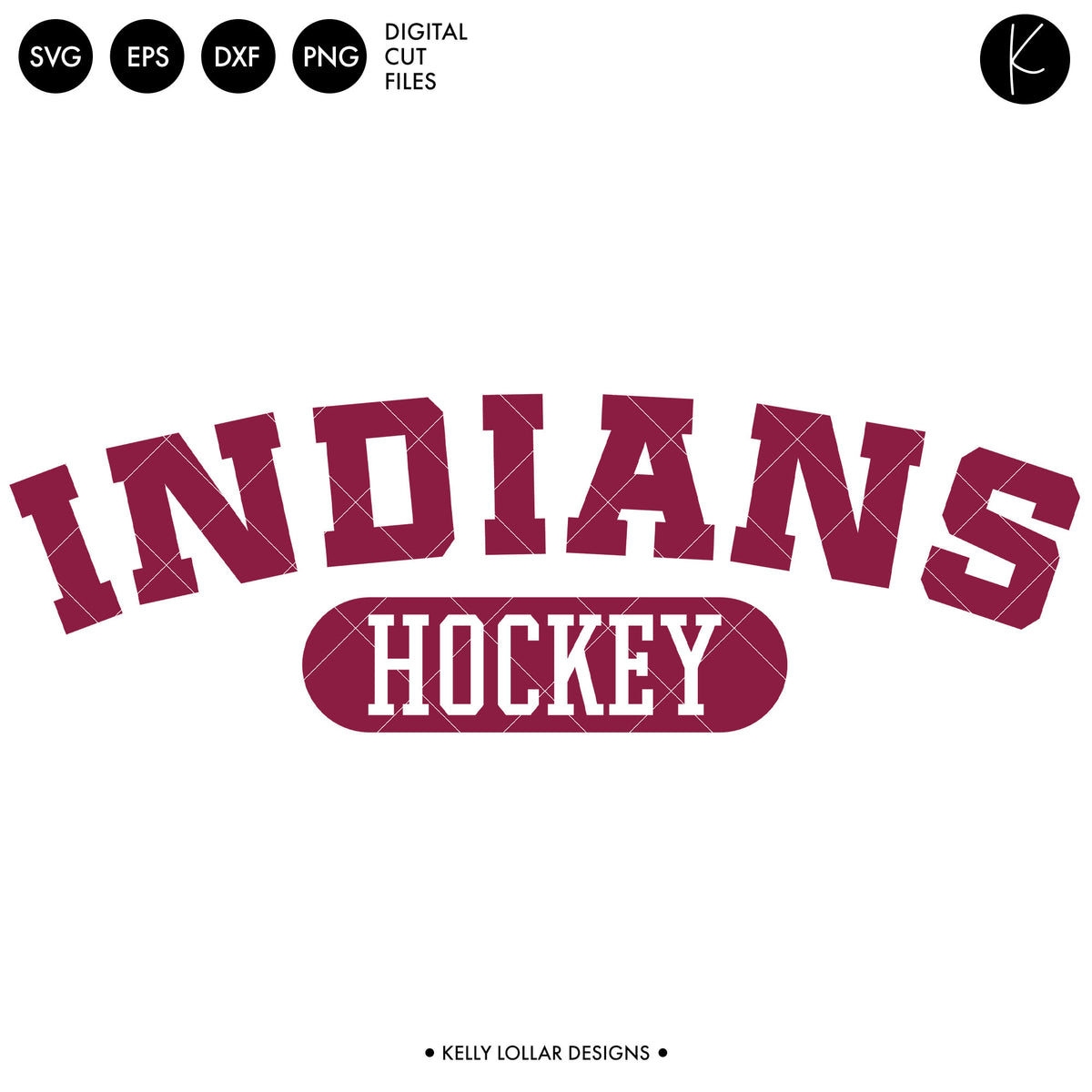 Indians Hockey Bundle | SVG DXF EPS PNG Cut Files