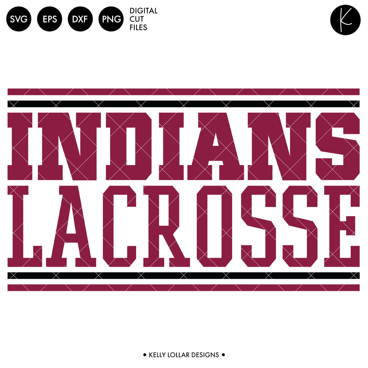 Indians Lacrosse Bundle | SVG DXF EPS PNG Cut Files