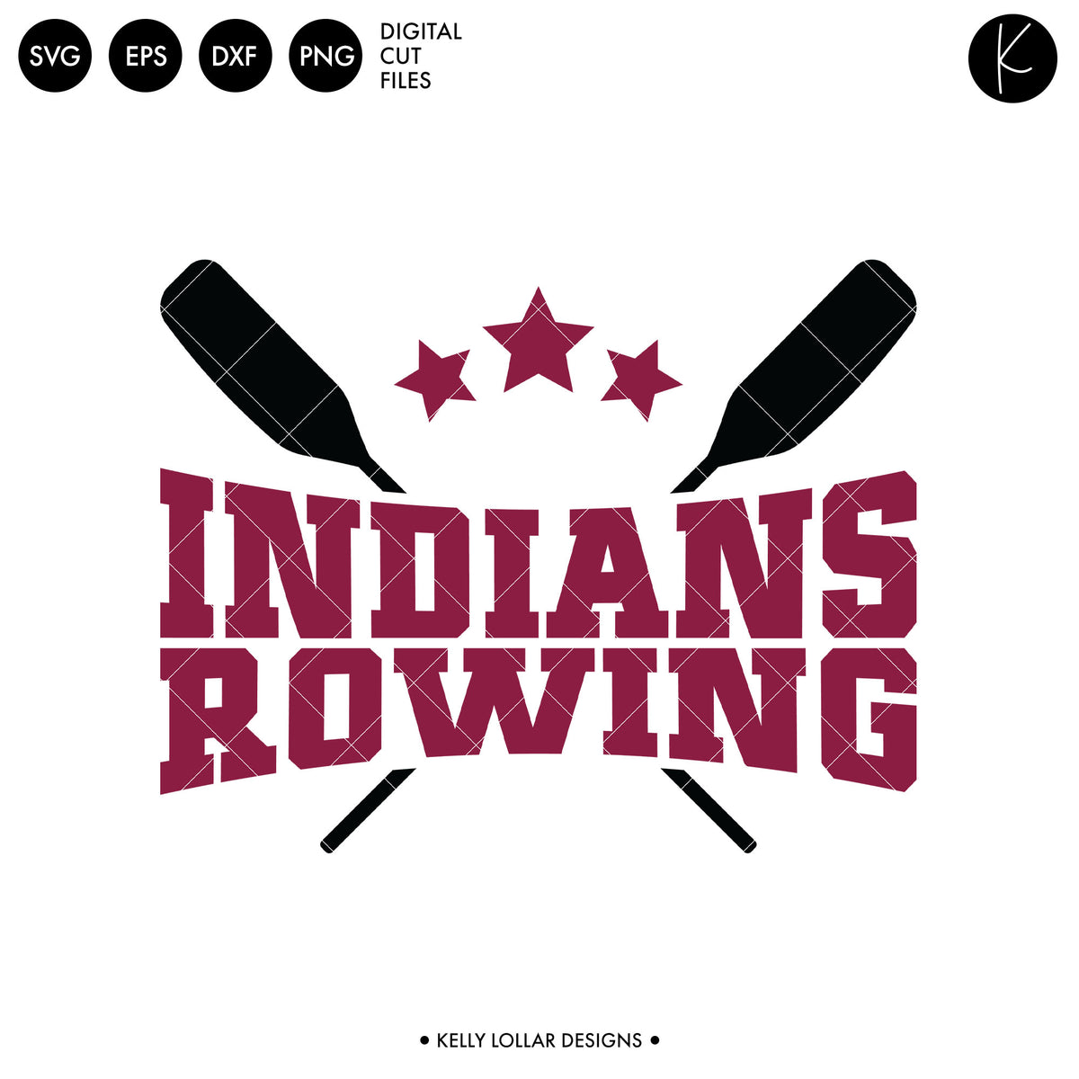 Indians Rowing Crew Bundle | SVG DXF EPS PNG Cut Files