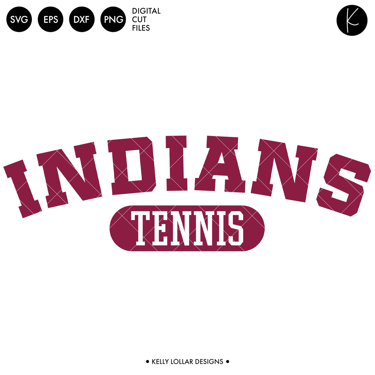 Indians Tennis Bundle | SVG DXF EPS PNG Cut Files