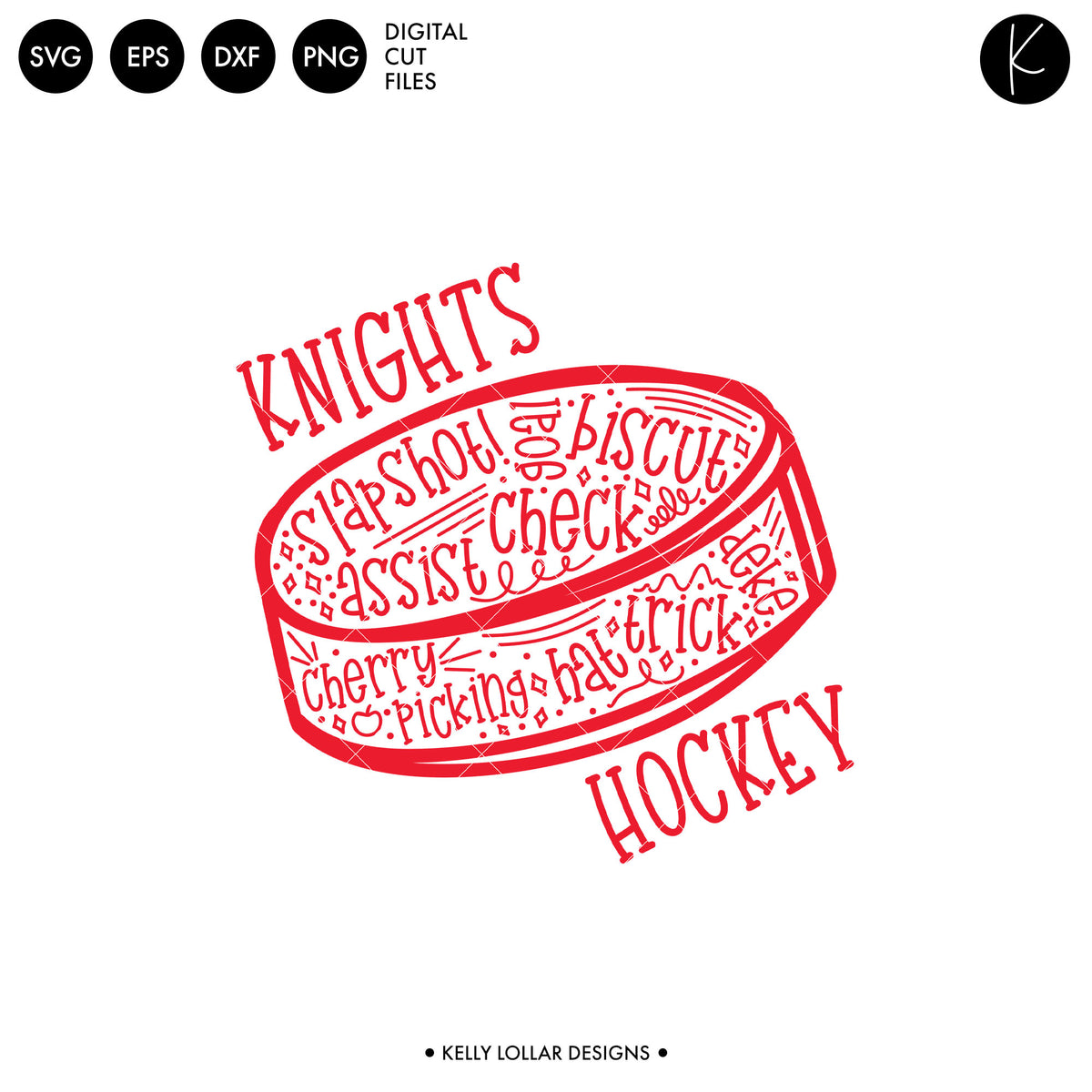 Knights Hockey Bundle | SVG DXF EPS PNG Cut Files