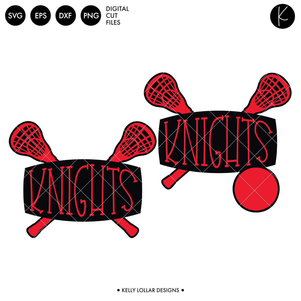 Knights Lacrosse Bundle | SVG DXF EPS PNG Cut Files