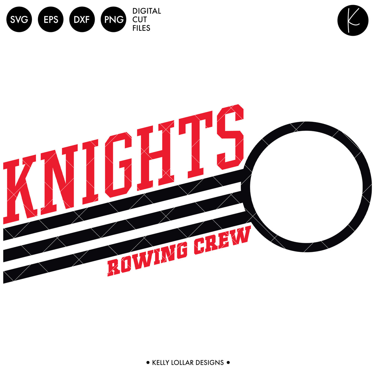Knights Rowing Crew Bundle | SVG DXF EPS PNG Cut Files
