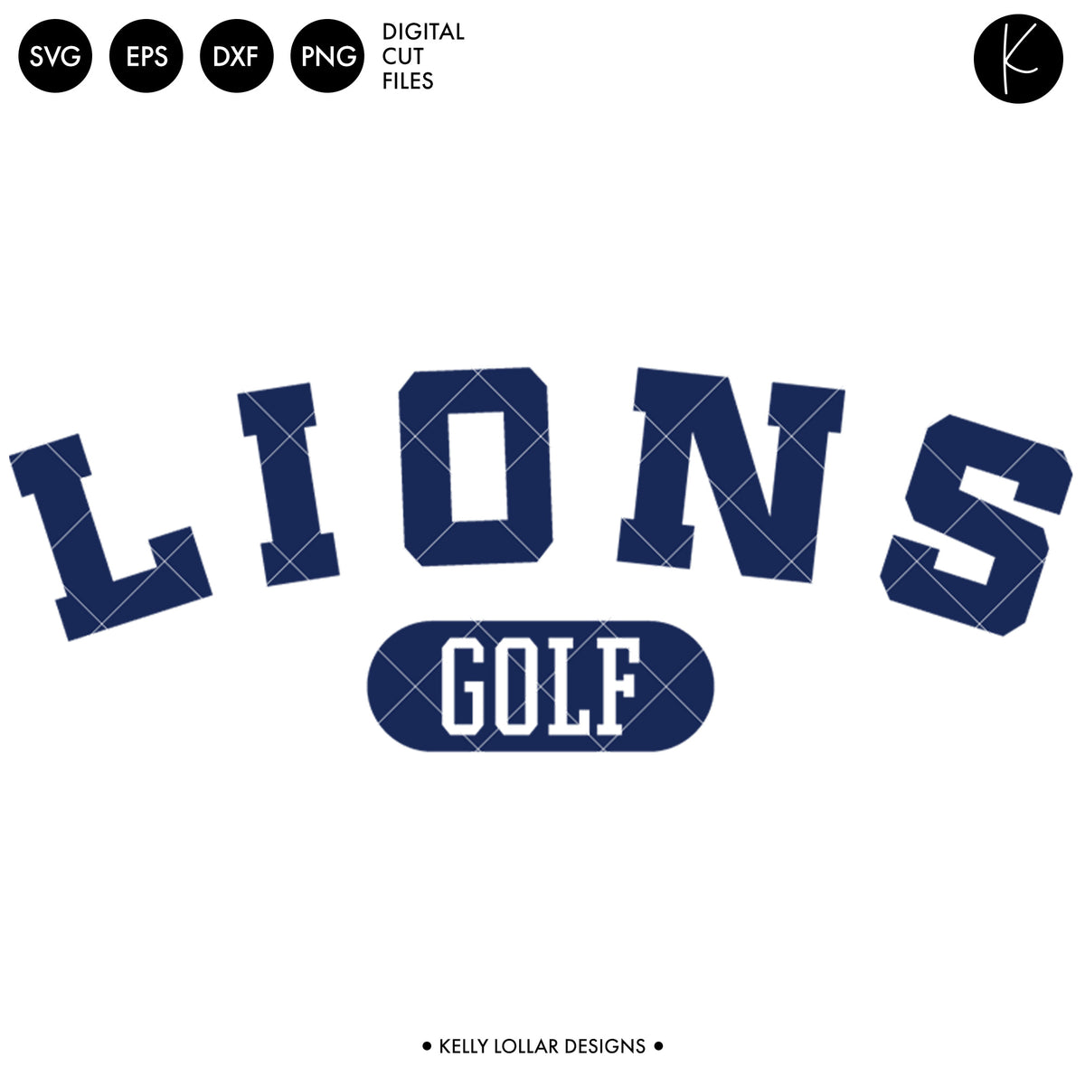 Lions Golf Bundle | SVG DXF EPS PNG Cut Files