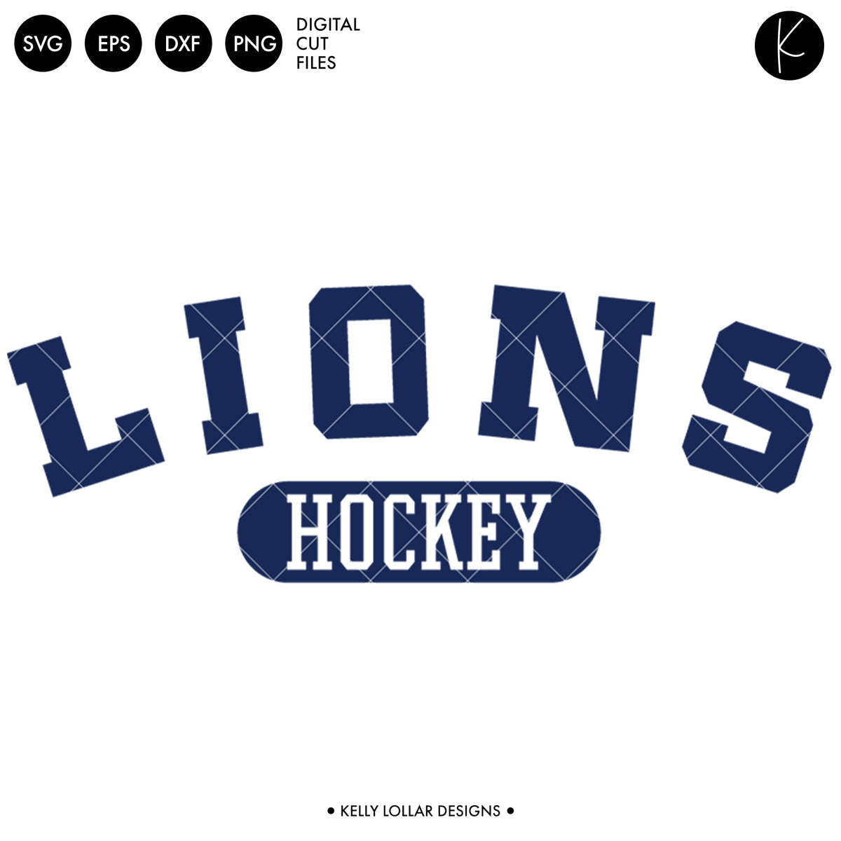 Lions Hockey Bundle | SVG DXF EPS PNG Cut Files