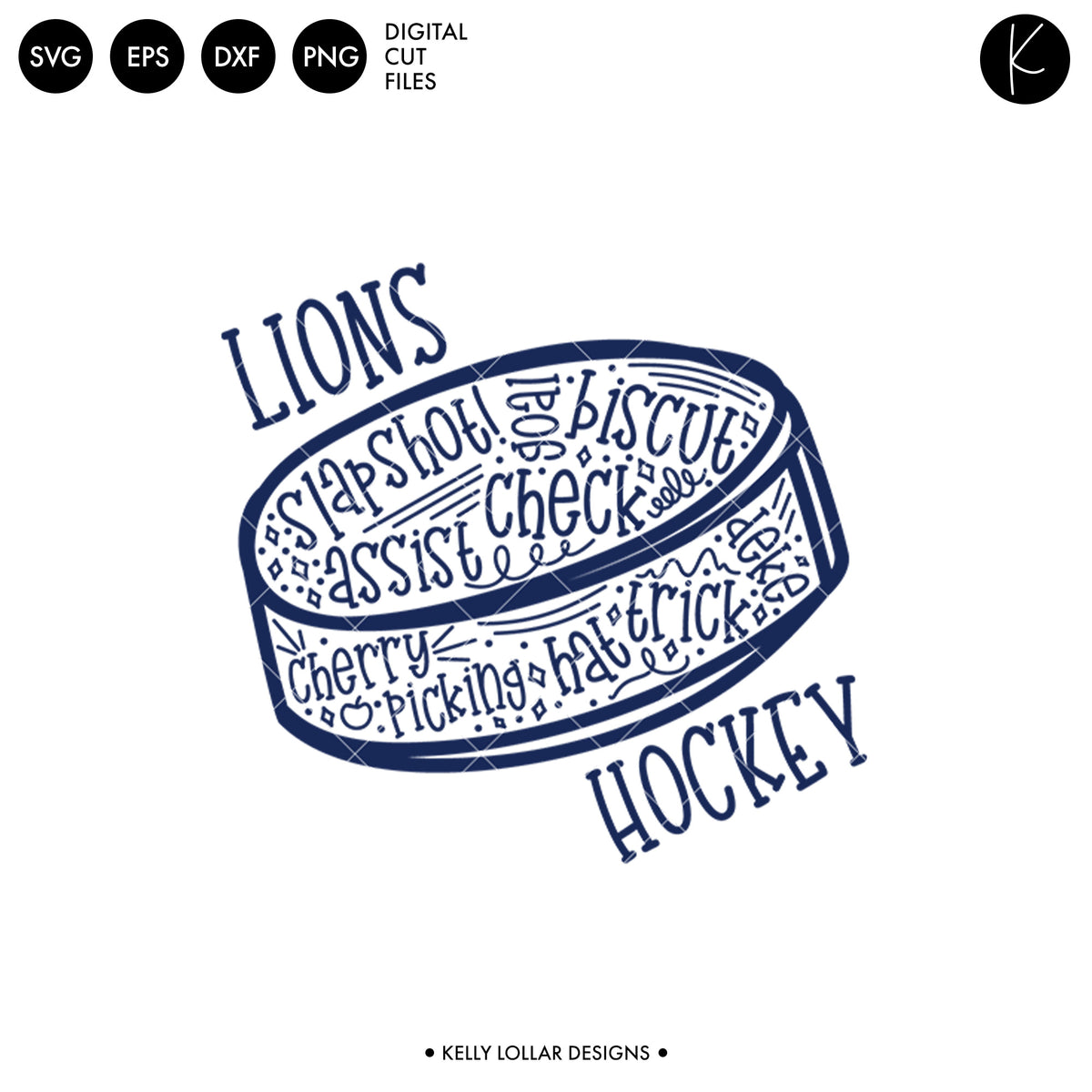 Lions Hockey Bundle | SVG DXF EPS PNG Cut Files