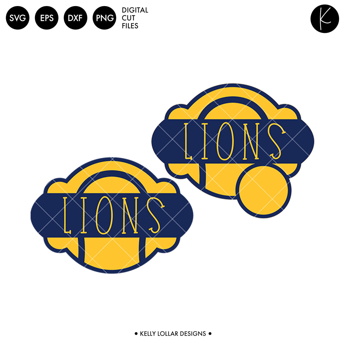 Lions Tennis Bundle | SVG DXF EPS PNG Cut Files