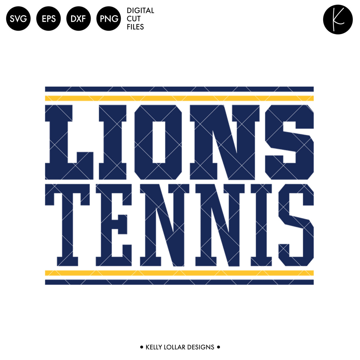 Lions Tennis Bundle | SVG DXF EPS PNG Cut Files