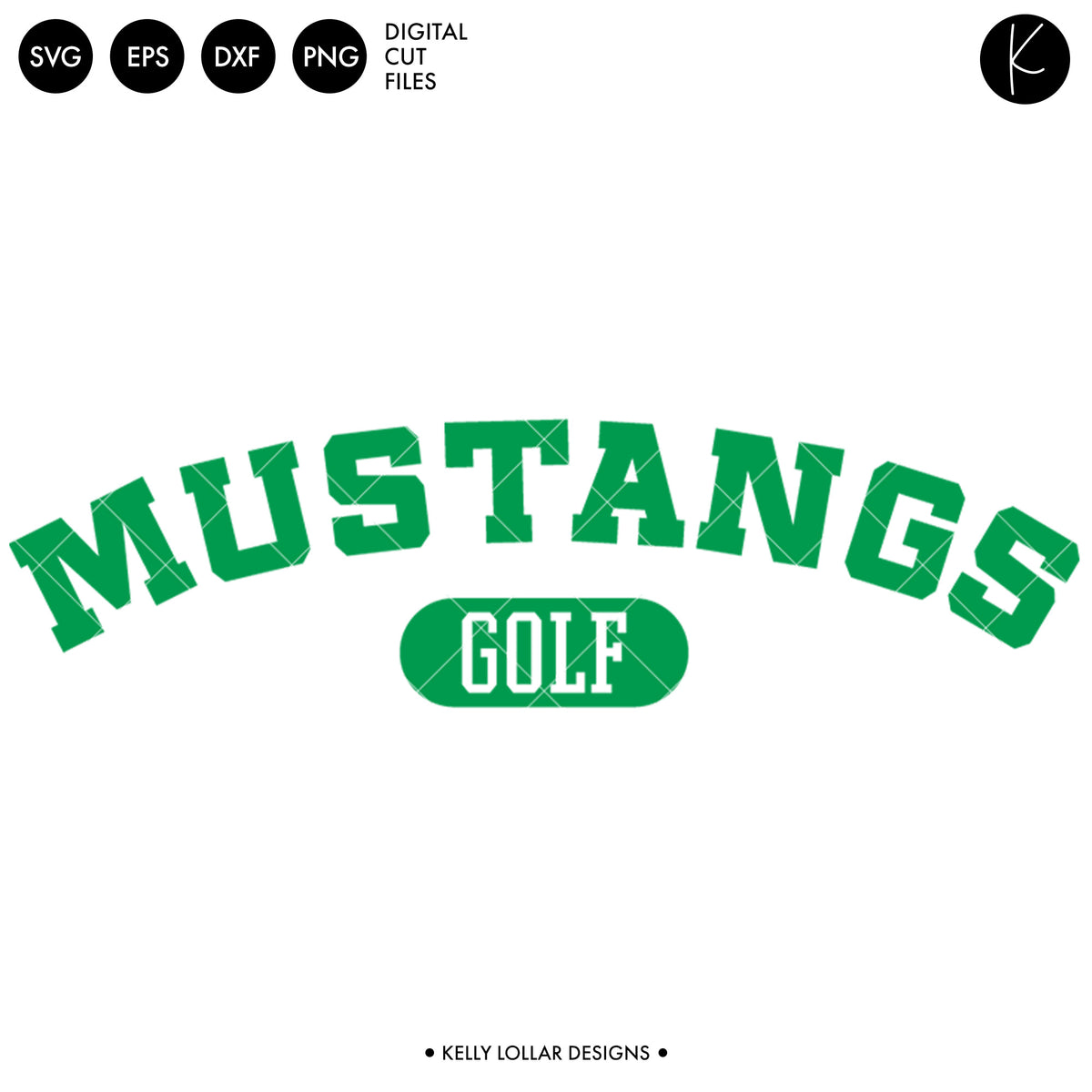 Mustangs Golf Bundle | SVG DXF EPS PNG Cut Files