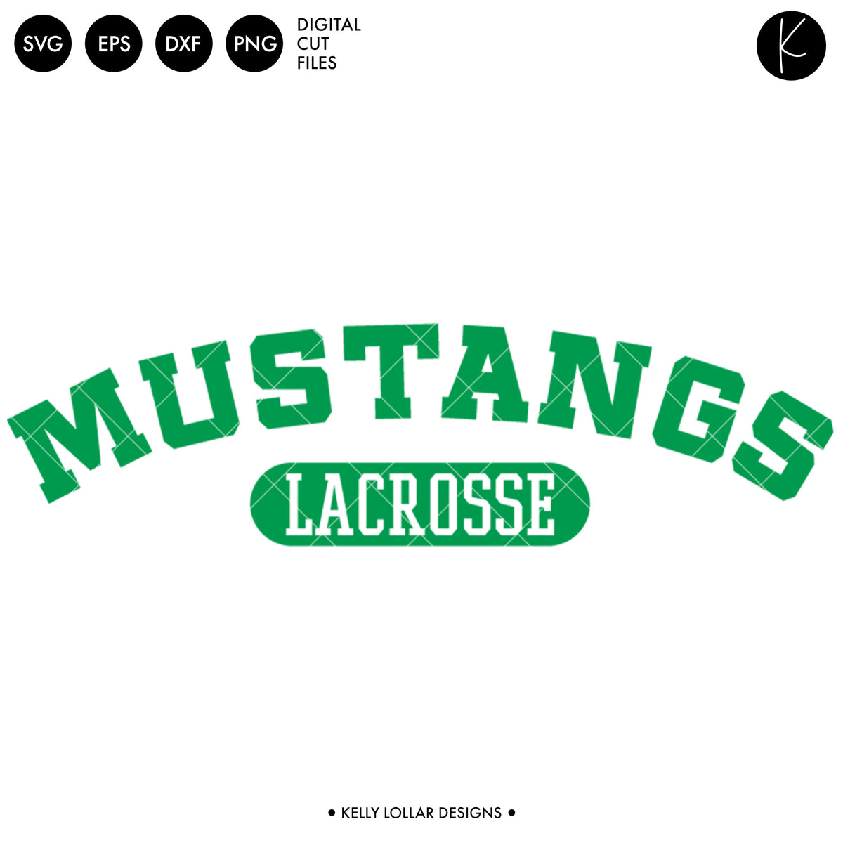 Mustangs Lacrosse Bundle | SVG DXF EPS PNG Cut Files