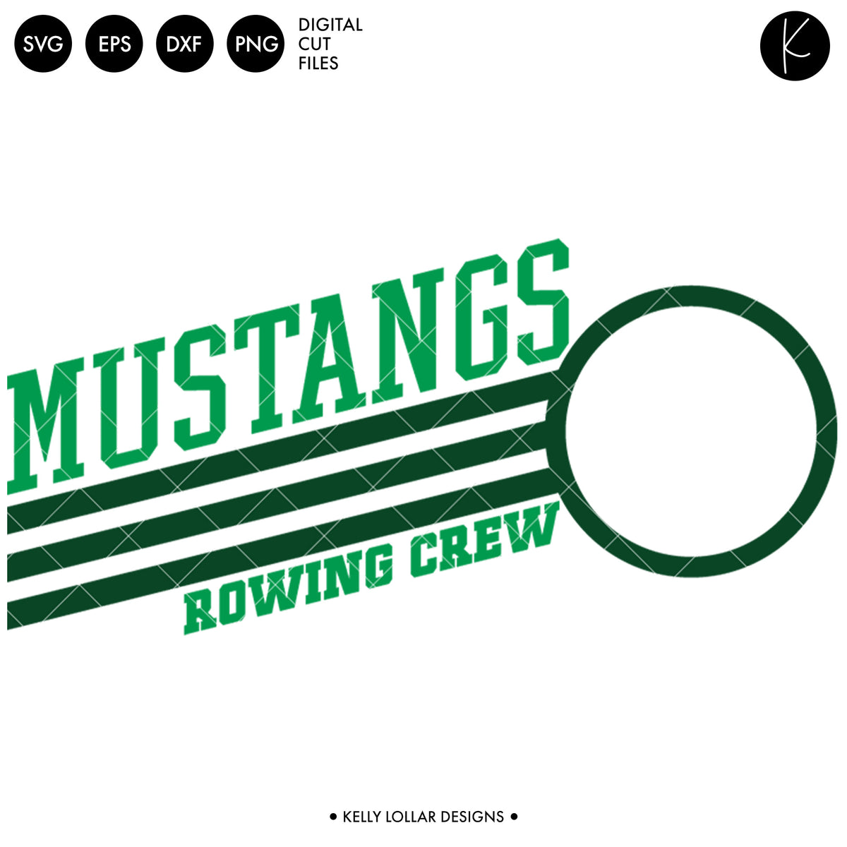 Mustangs Rowing Crew Bundle | SVG DXF EPS PNG Cut Files