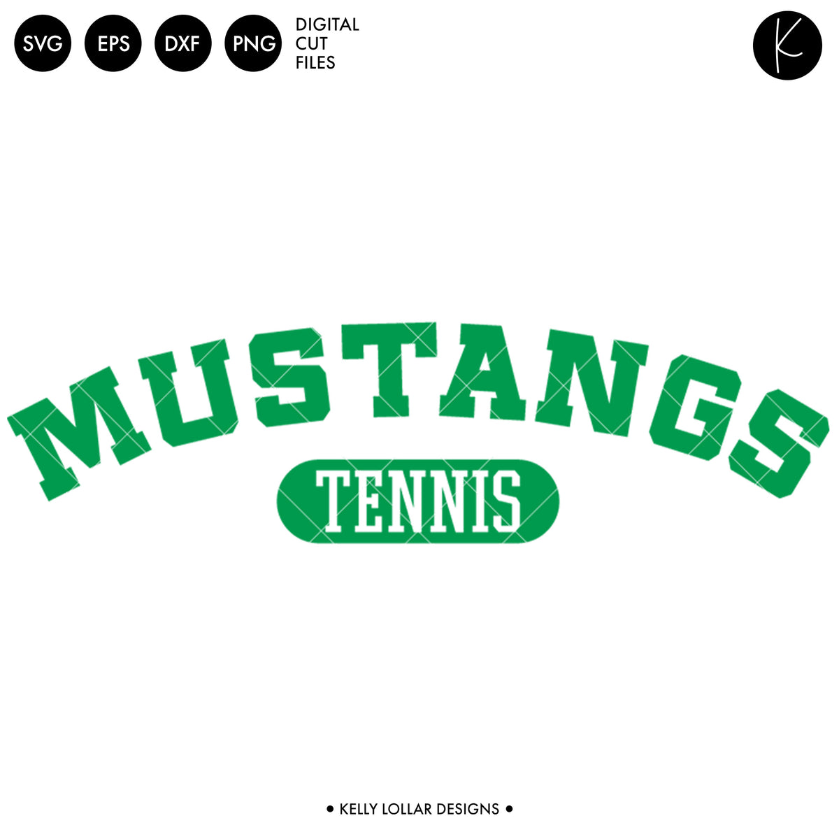 Mustangs Tennis Bundle | SVG DXF EPS PNG Cut Files