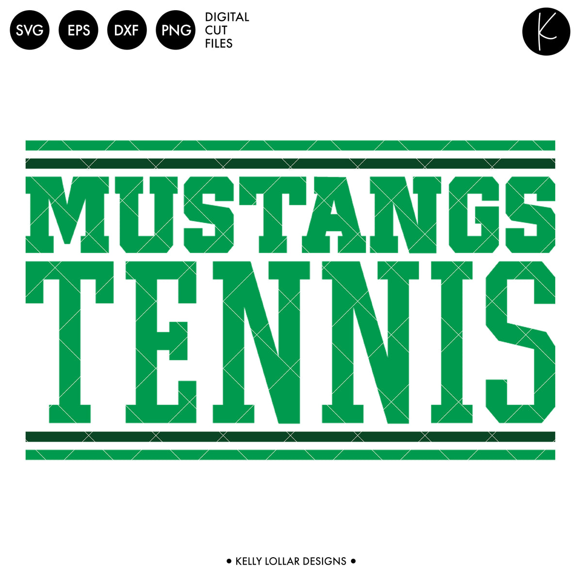 Mustangs Tennis Bundle | SVG DXF EPS PNG Cut Files