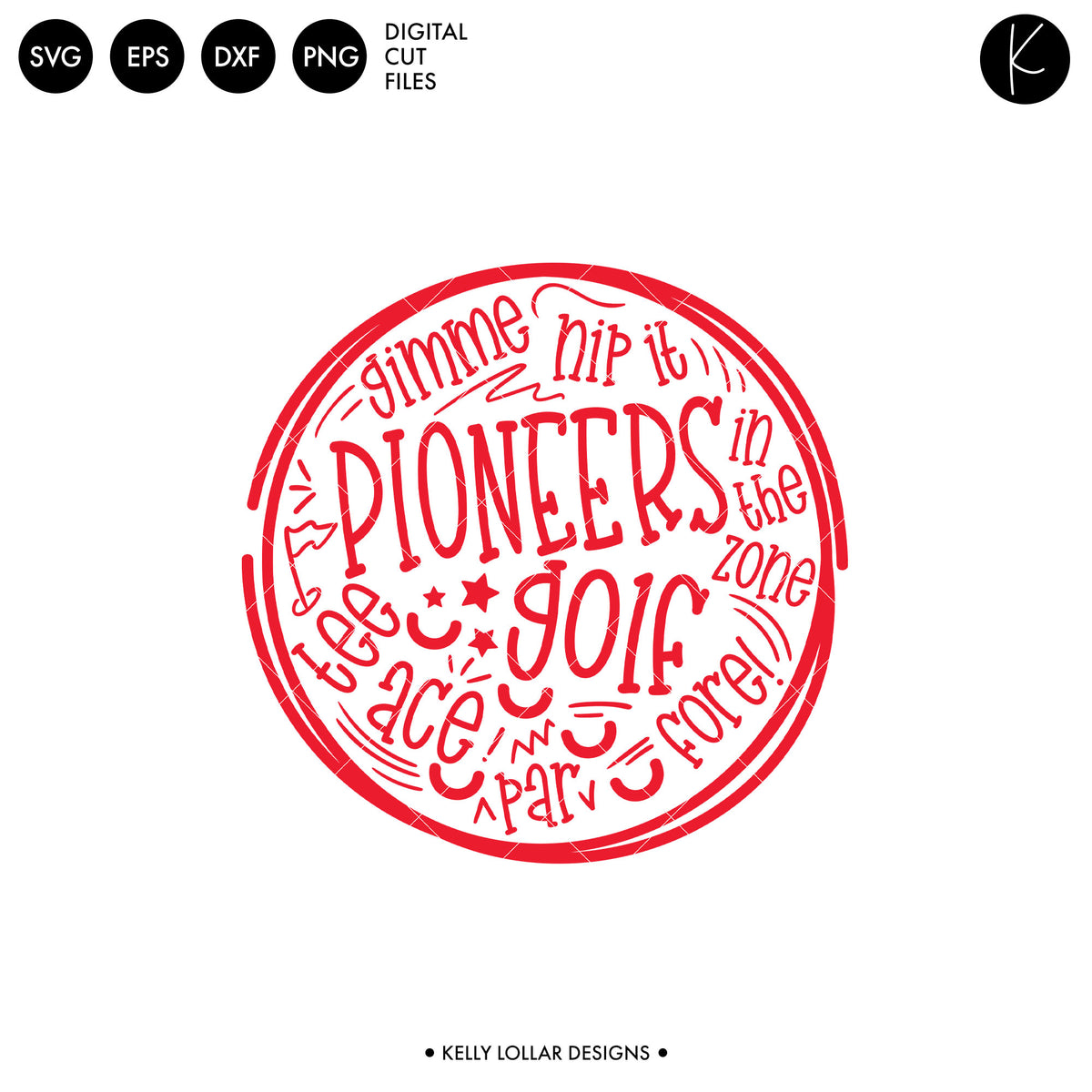 Pioneers Golf Bundle | SVG DXF EPS PNG Cut Files