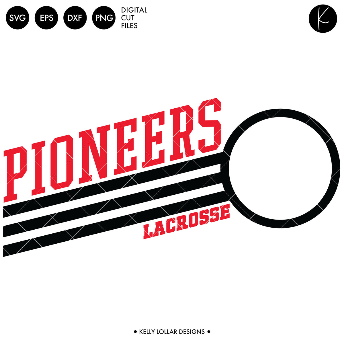 Pioneers Lacrosse Bundle | SVG DXF EPS PNG Cut Files