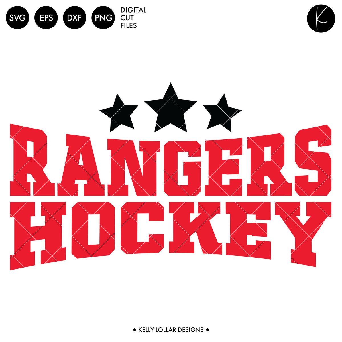 Rangers Hockey Bundle | SVG DXF EPS PNG Cut Files