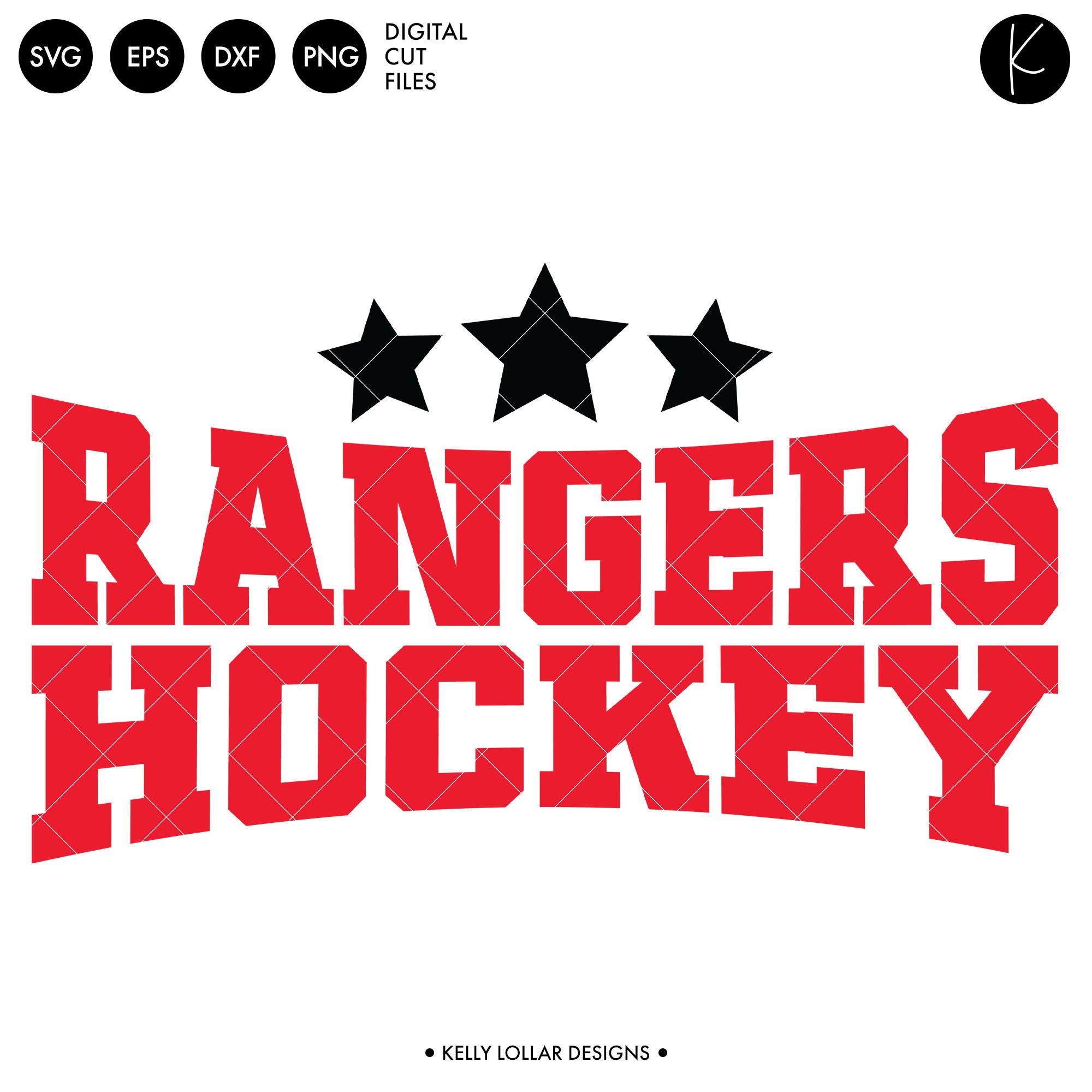 Rangers Hockey Bundle | SVG DXF EPS PNG Cut Files - Kelly Lollar Designs