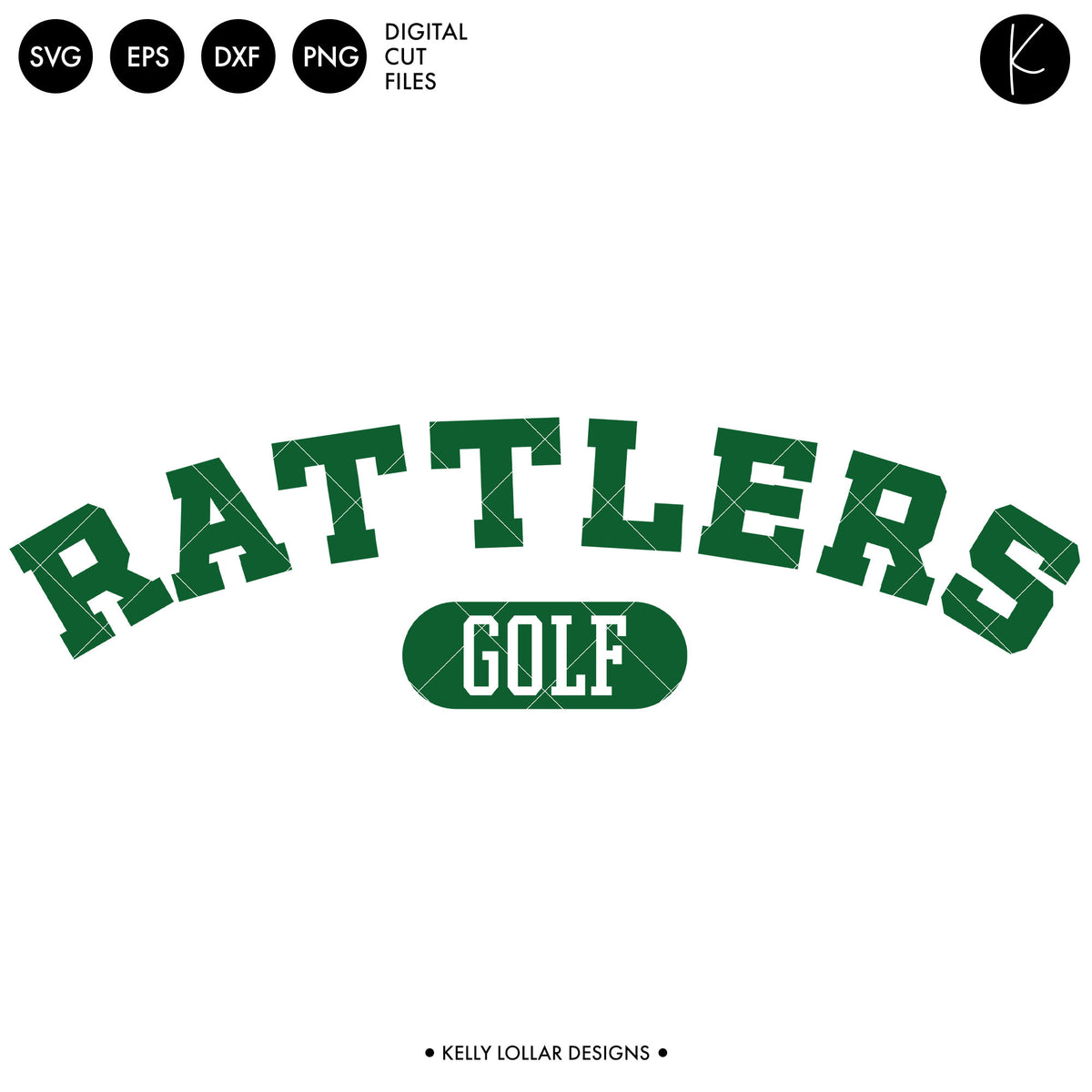 Rattlers Golf Bundle | SVG DXF EPS PNG Cut Files