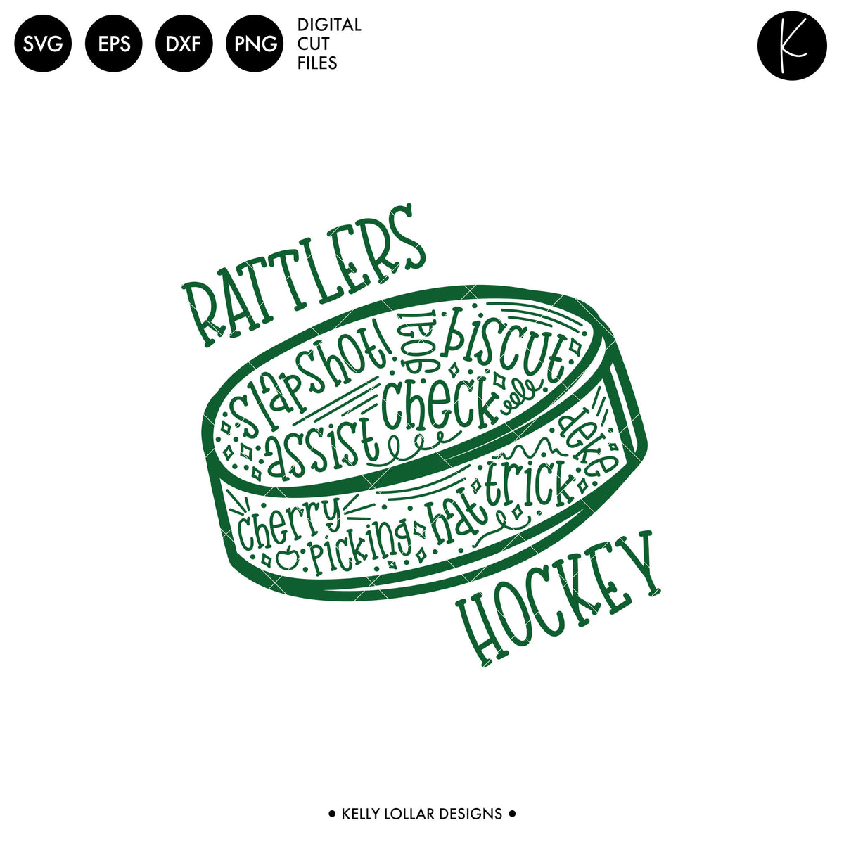 Rattlers Hockey Bundle | SVG DXF EPS PNG Cut Files