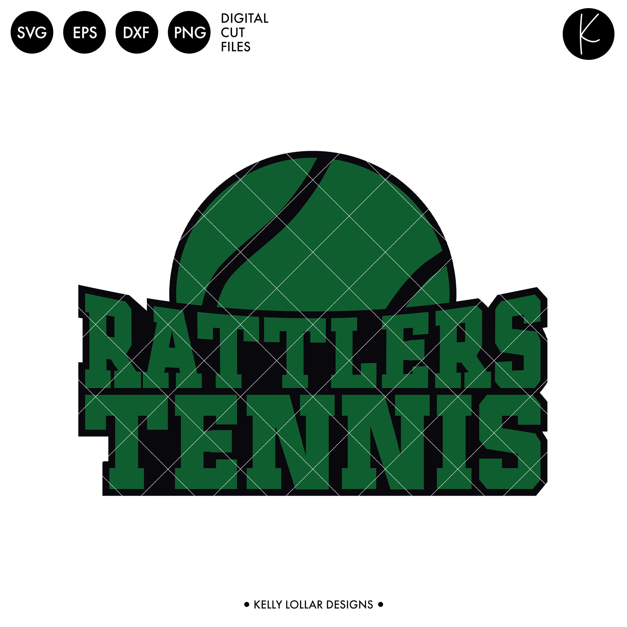 Texas Rattlers R Vector File Rattlers Tennis Bundle | SVG DXF EPS PNG Cut Files - Kelly Lollar Designs