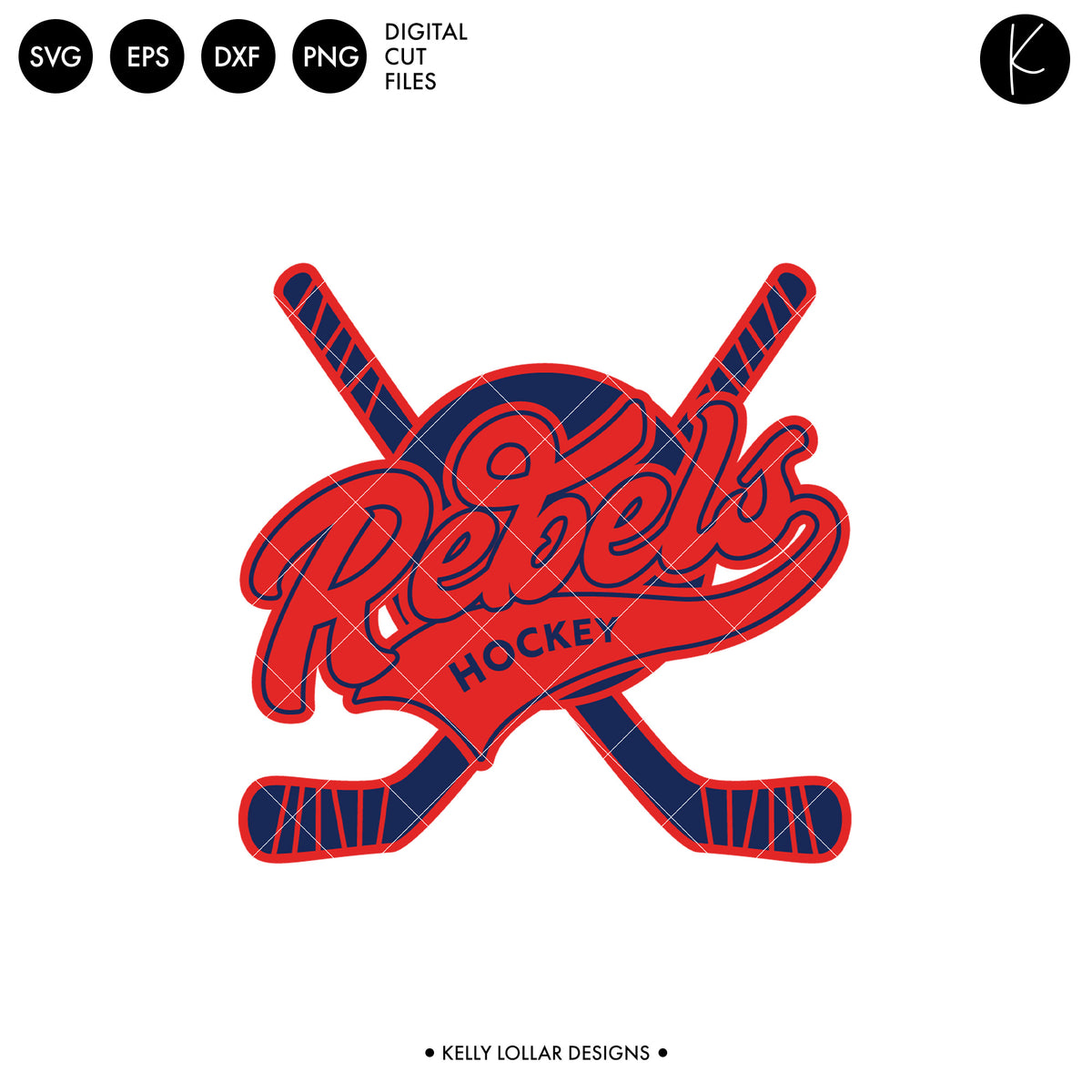 Rebels Hockey Bundle | SVG DXF EPS PNG Cut Files