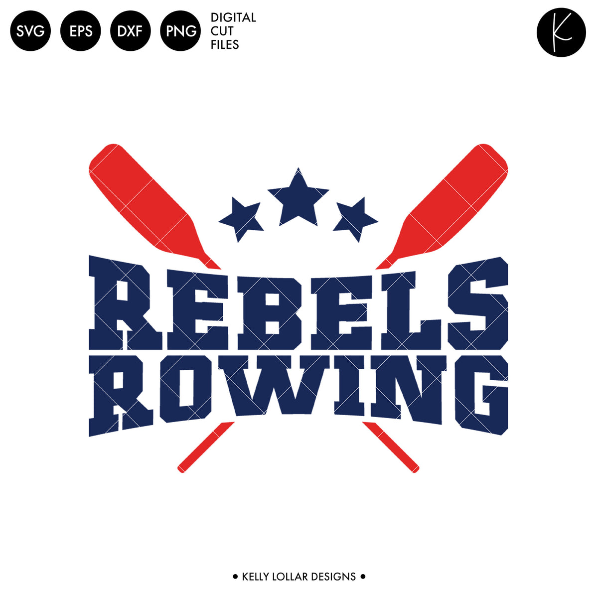 Rebels Rowing Crew Bundle | SVG DXF EPS PNG Cut Files