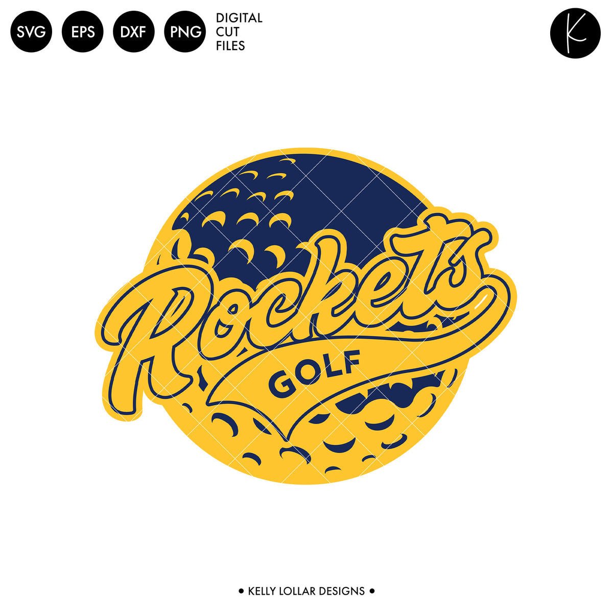Rockets Golf Bundle | SVG DXF EPS PNG Cut Files