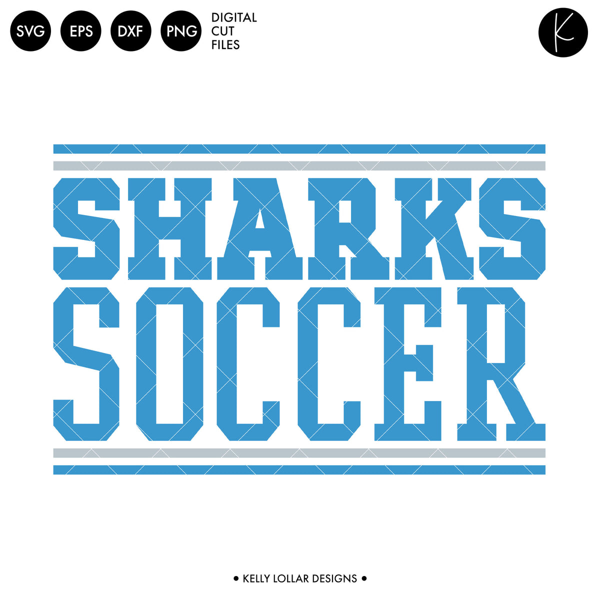 Sharks Soccer and Football Bundle | SVG DXF EPS PNG Cut Files