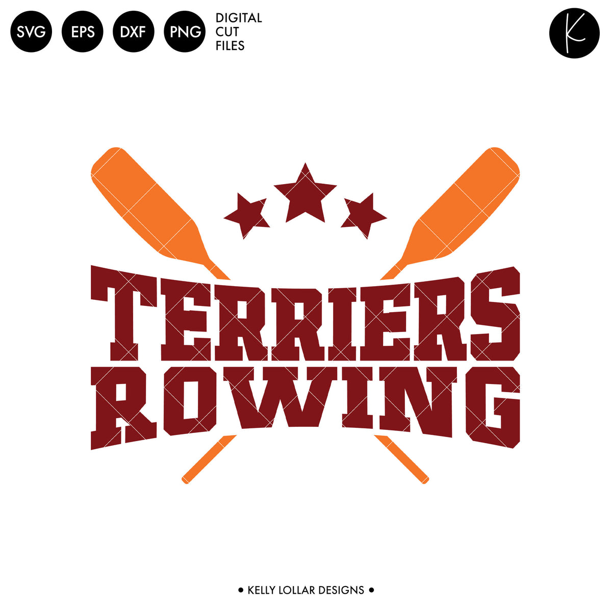 Terriers Rowing Crew Bundle | SVG DXF EPS PNG Cut Files