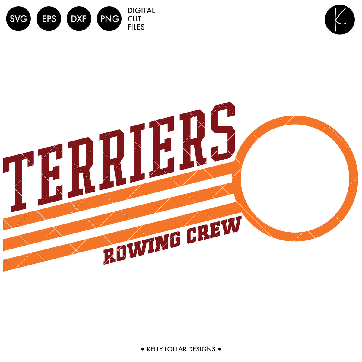 Terriers Rowing Crew Bundle | SVG DXF EPS PNG Cut Files