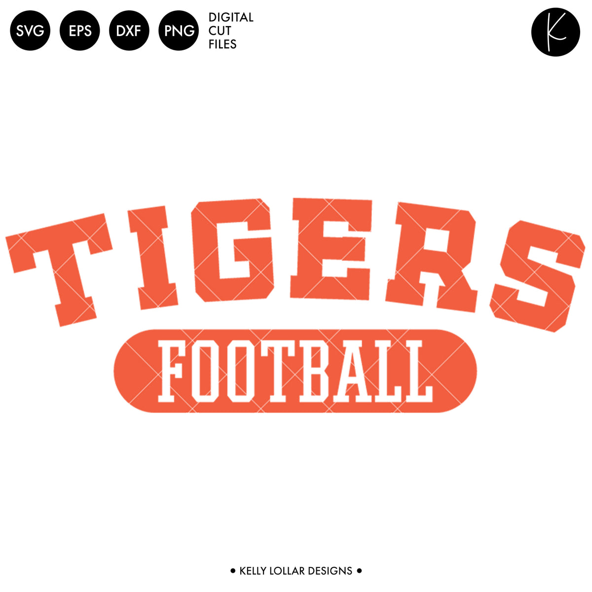 Tigers Soccer and Football Bundle | SVG DXF EPS PNG Cut Files