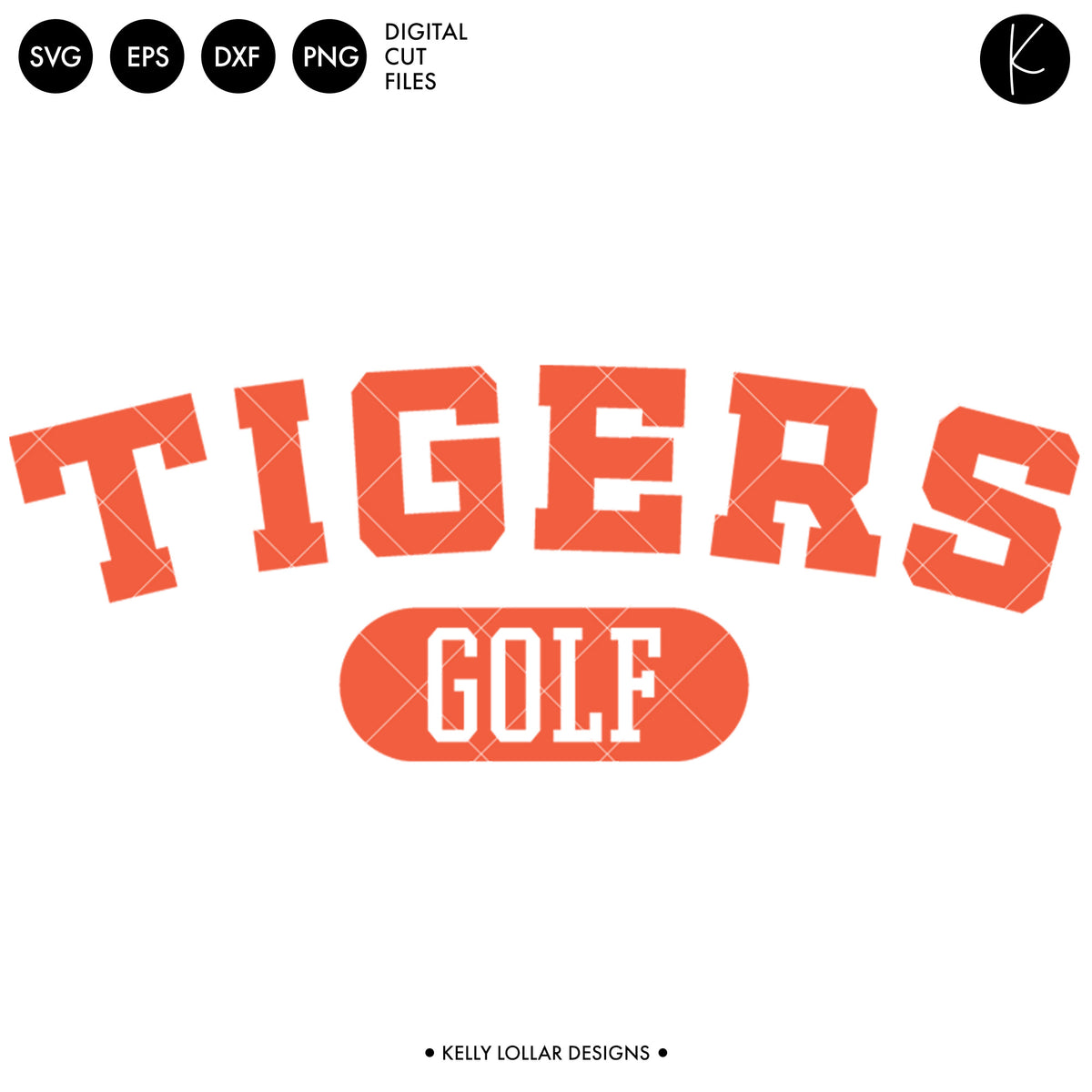 Tigers Golf Bundle | SVG DXF EPS PNG Cut Files