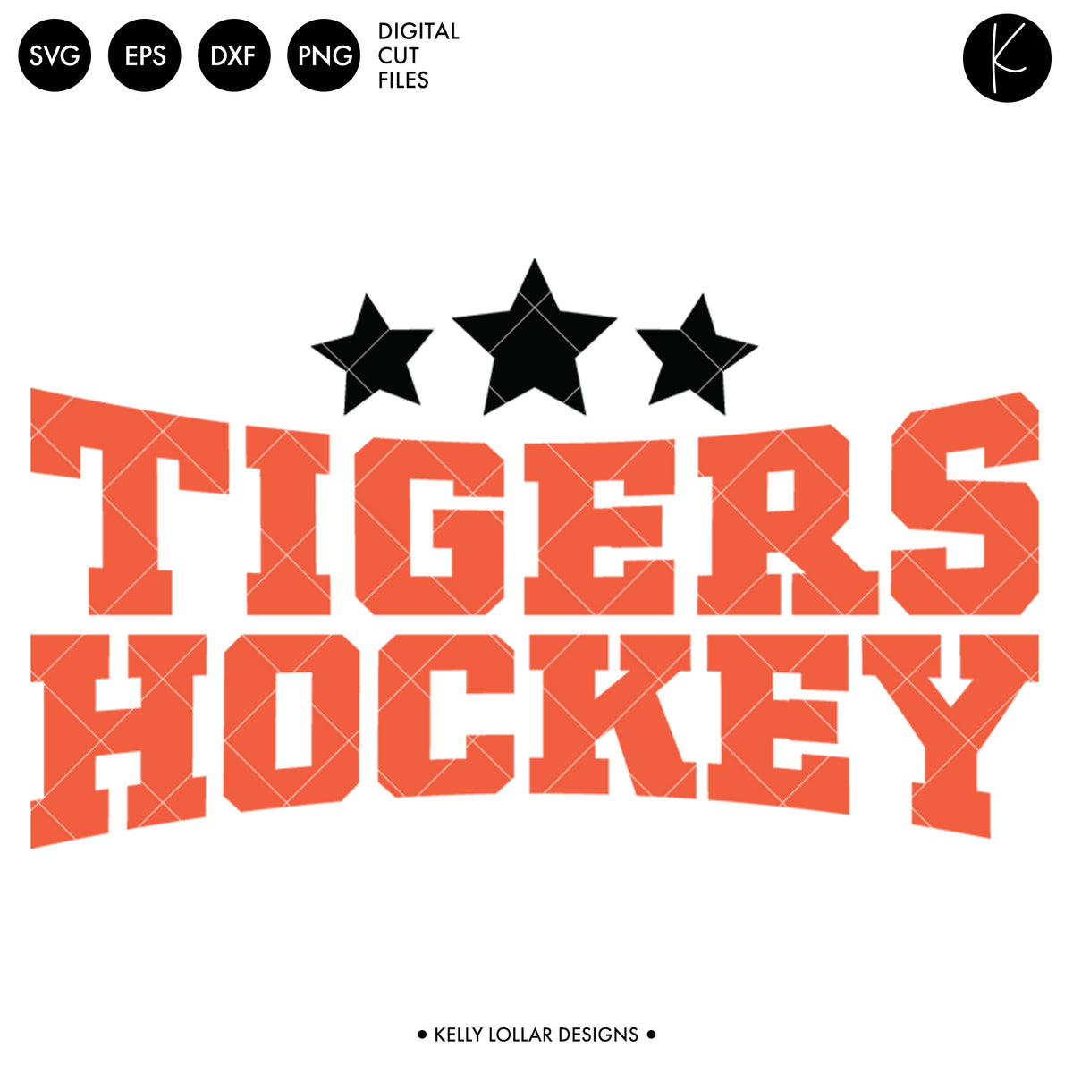 Tigers Hockey Bundle | SVG DXF EPS PNG Cut Files