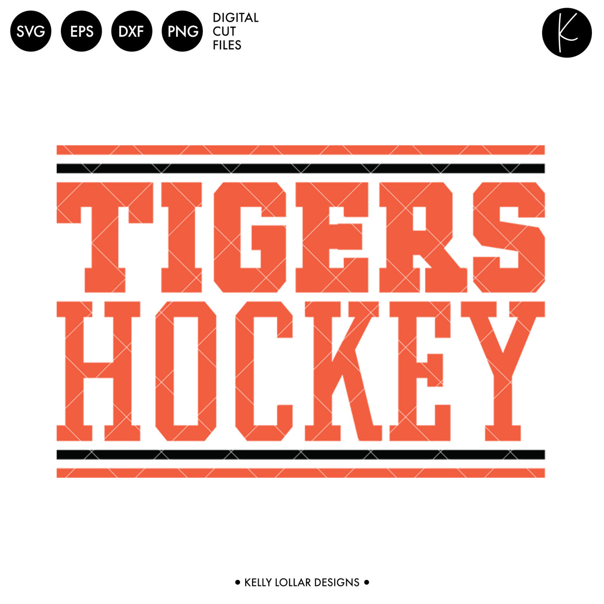 Tigers Hockey Bundle | SVG DXF EPS PNG Cut Files