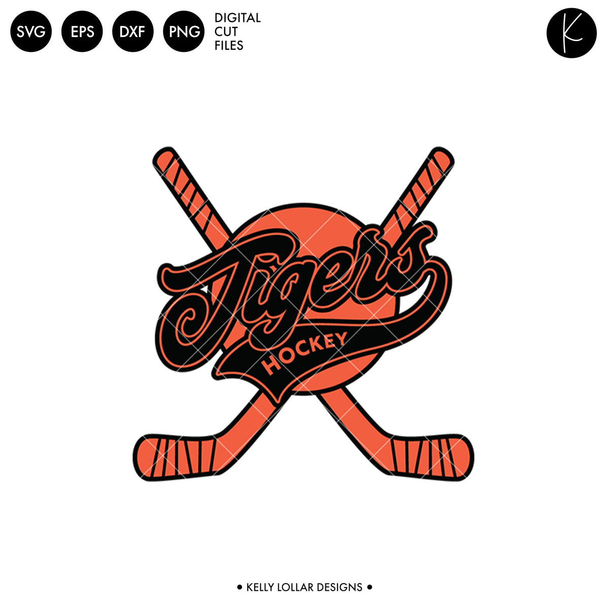 Tigers Hockey Bundle | SVG DXF EPS PNG Cut Files