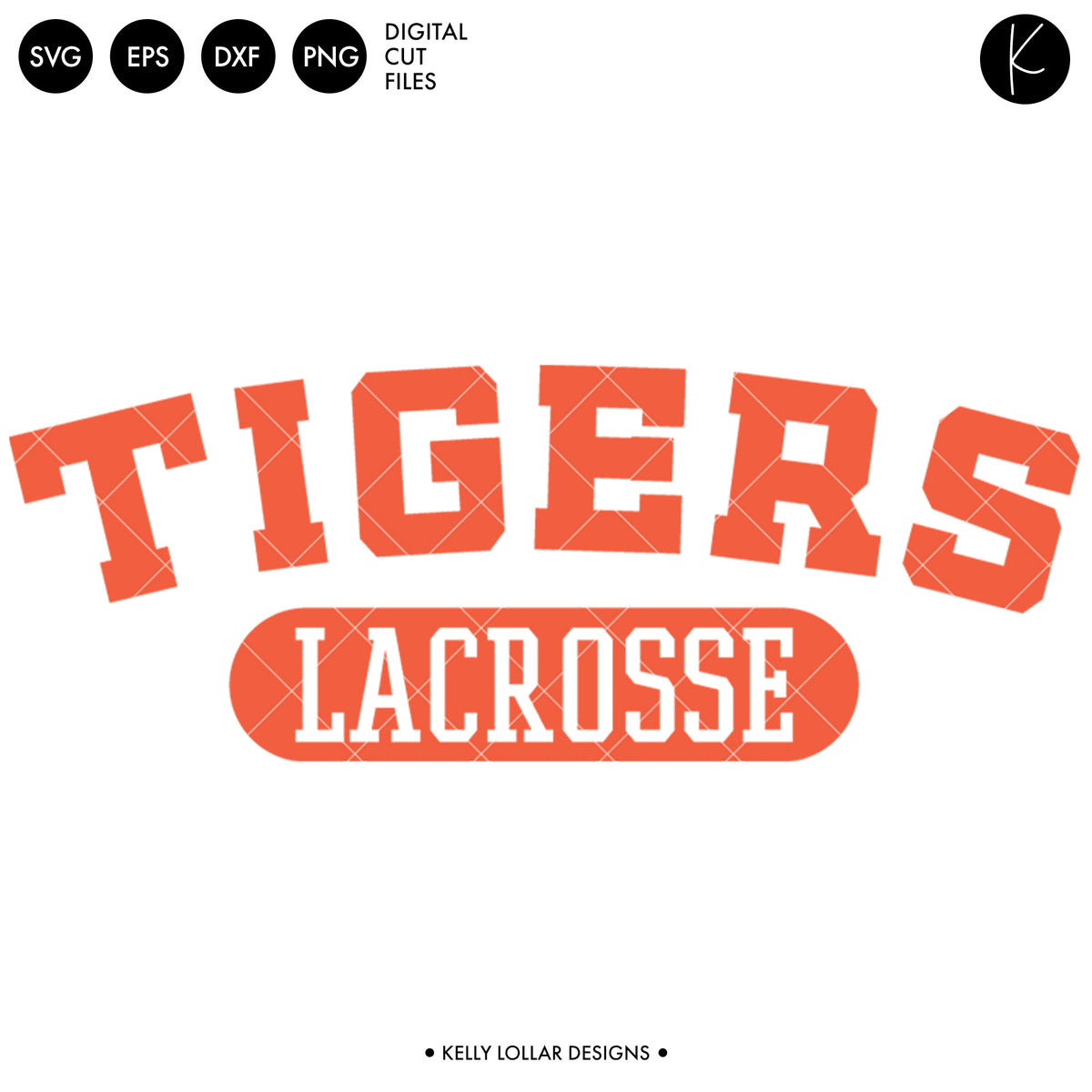 Tigers Lacrosse Bundle | SVG DXF EPS PNG Cut Files