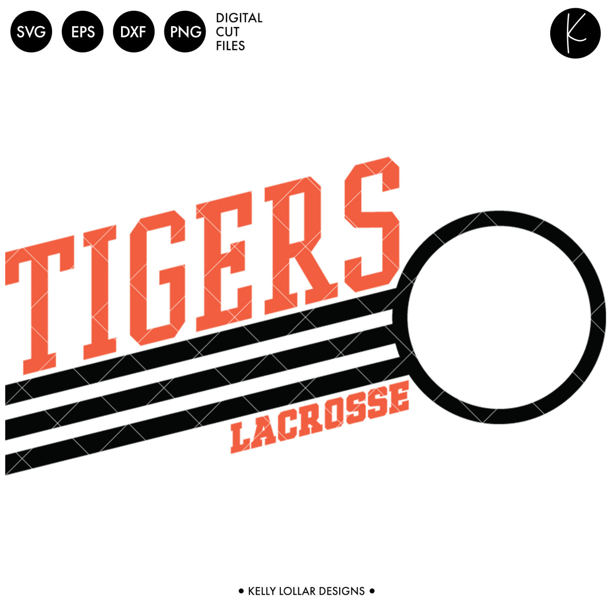 Tigers Lacrosse Bundle | SVG DXF EPS PNG Cut Files