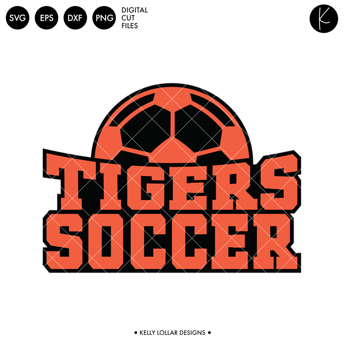 Tigers Soccer and Football Bundle | SVG DXF EPS PNG Cut Files
