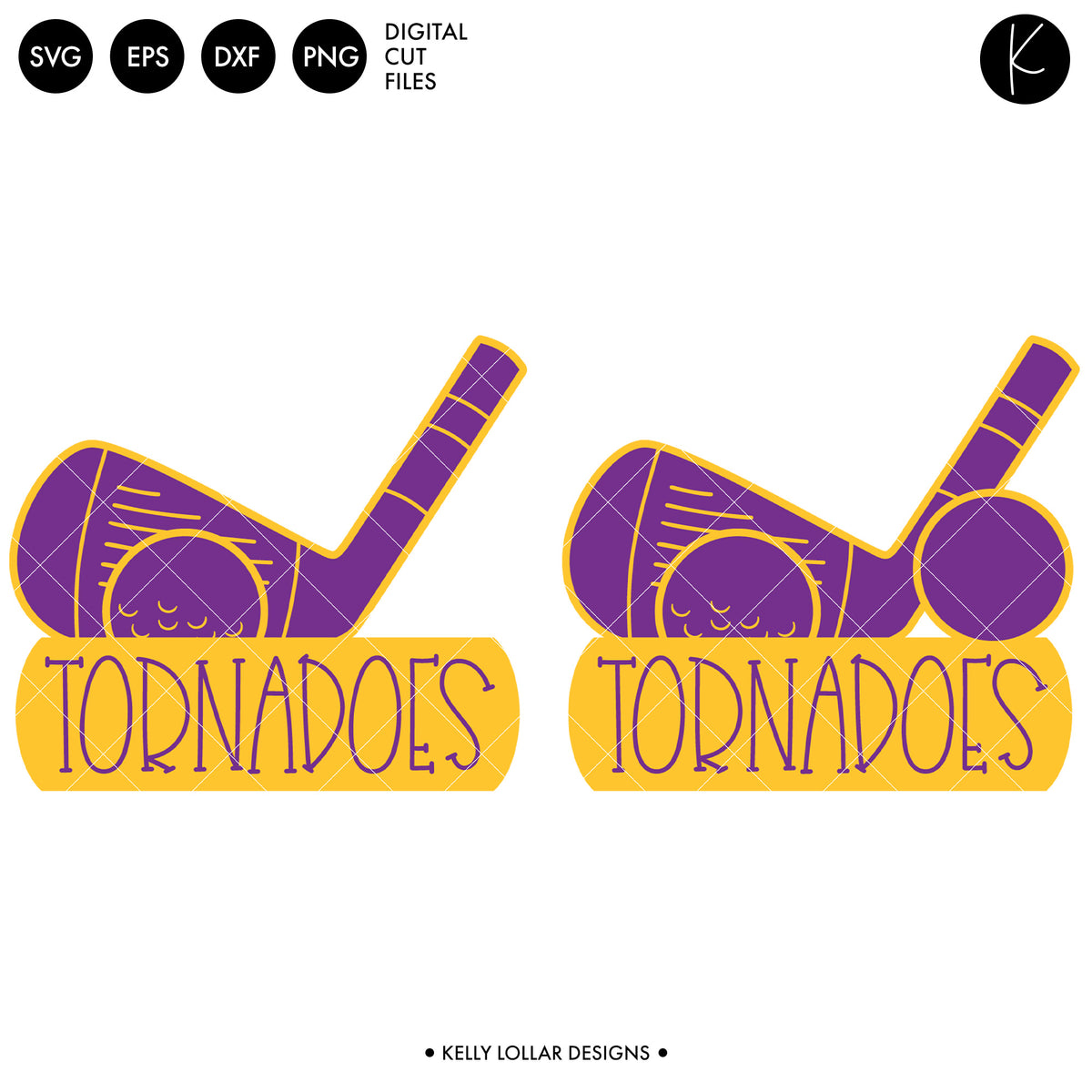 Tornadoes Golf Bundle | SVG DXF EPS PNG Cut Files