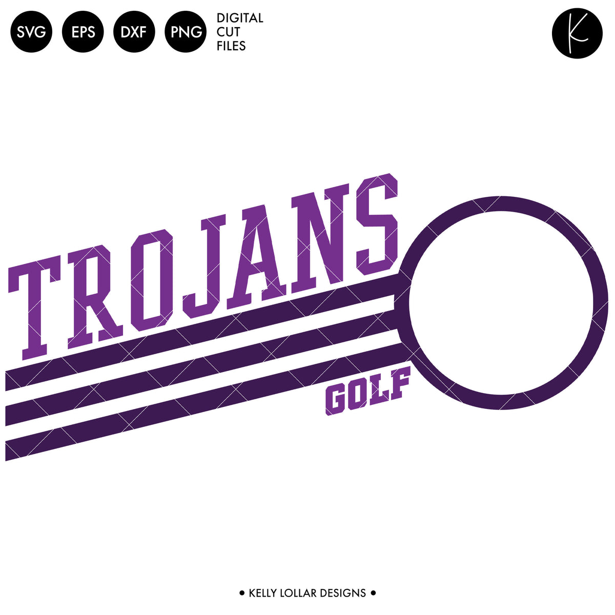 Trojans Golf Bundle | SVG DXF EPS PNG Cut Files