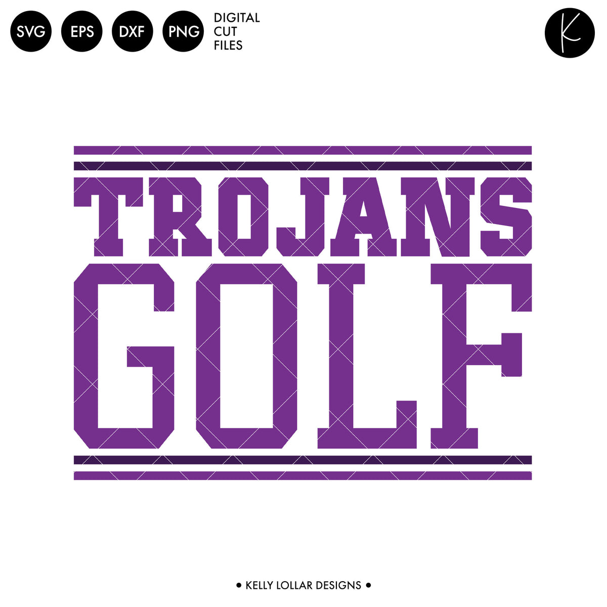 Trojans Golf Bundle | SVG DXF EPS PNG Cut Files
